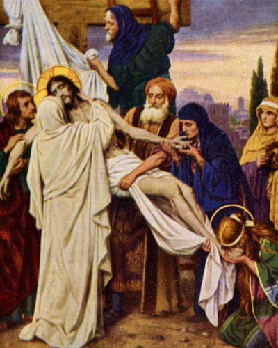 Jesus taken down from the cross