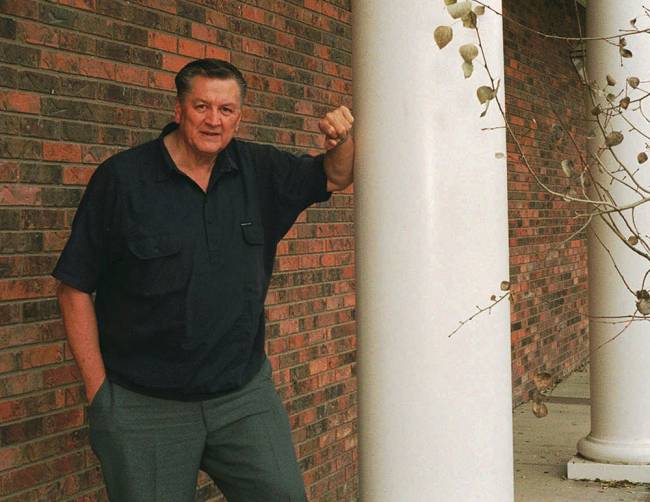 In this Nov. 20, 1997, file photo, former Congressman George Hansen poses for a photo, in Pocatello, Idaho. In this Nov. 20, 1997, file photo, former Congressman George Hansen poses for a photo, in Pocatello, Idaho.